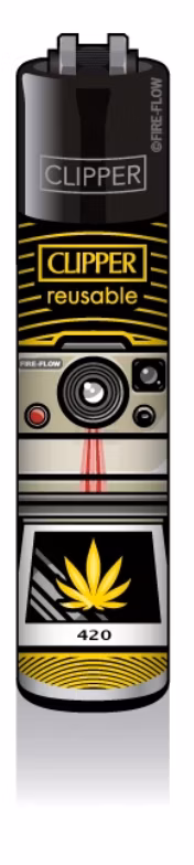 Clipper - Feuerzeug - 420 RETRO - 2v4 - wiederverwendbar