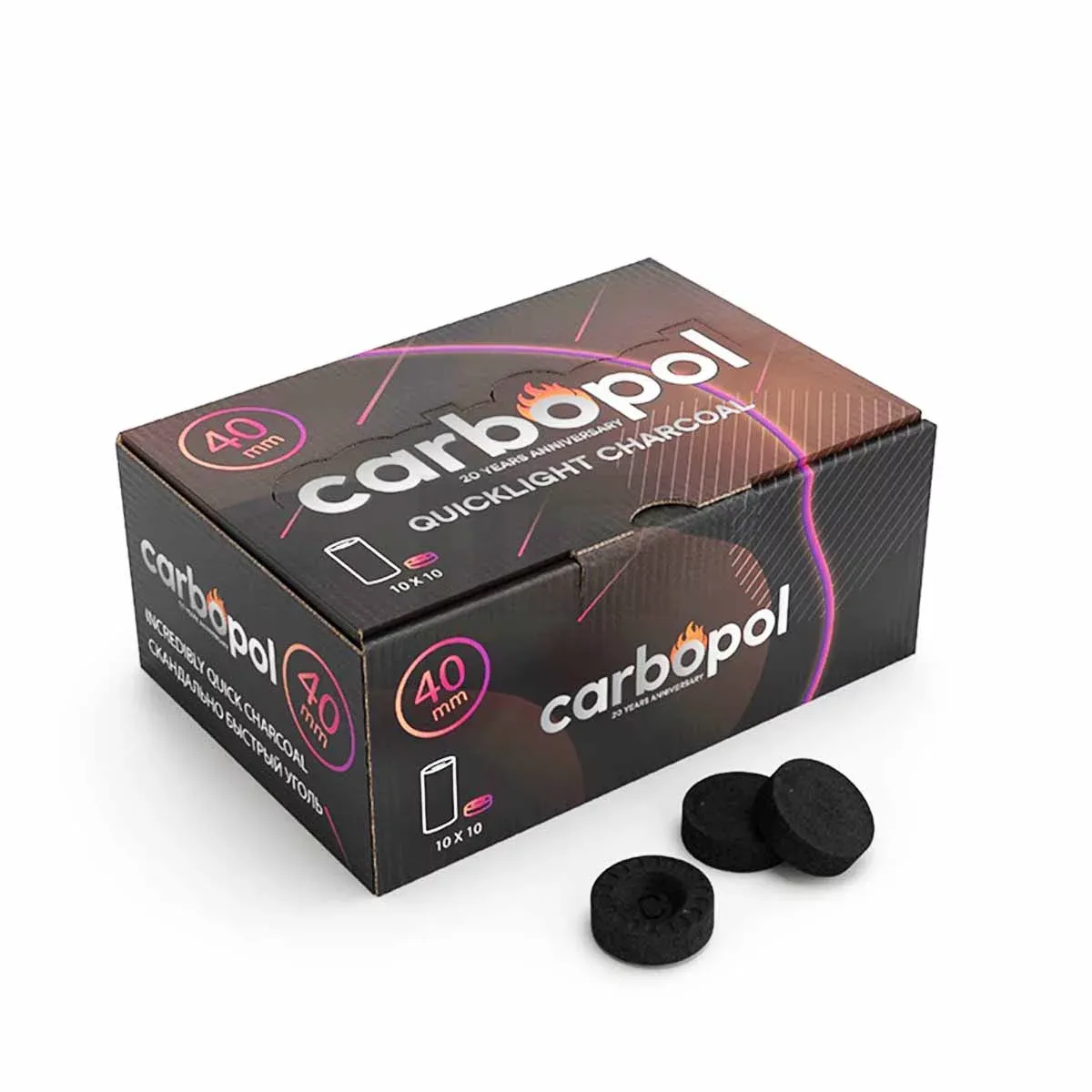 cabopol-schnellzuendkohle-40-mm-2 Carbopol - Schnellzündkohle - Ø 40mm