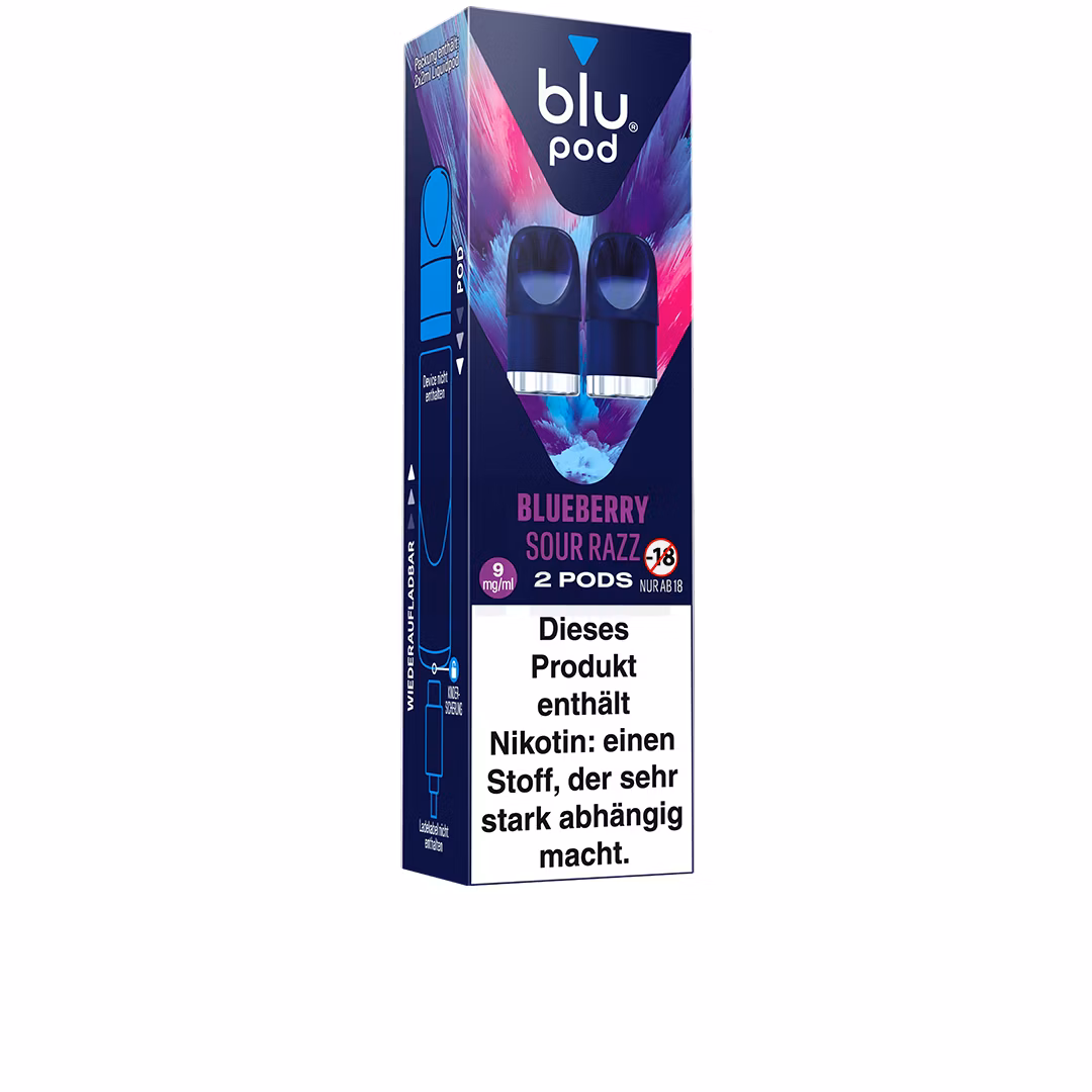 Blu Bar - Prefilled Pods - Blueberry Sour Razz | Nikotinsalz-Stärke : 18mg