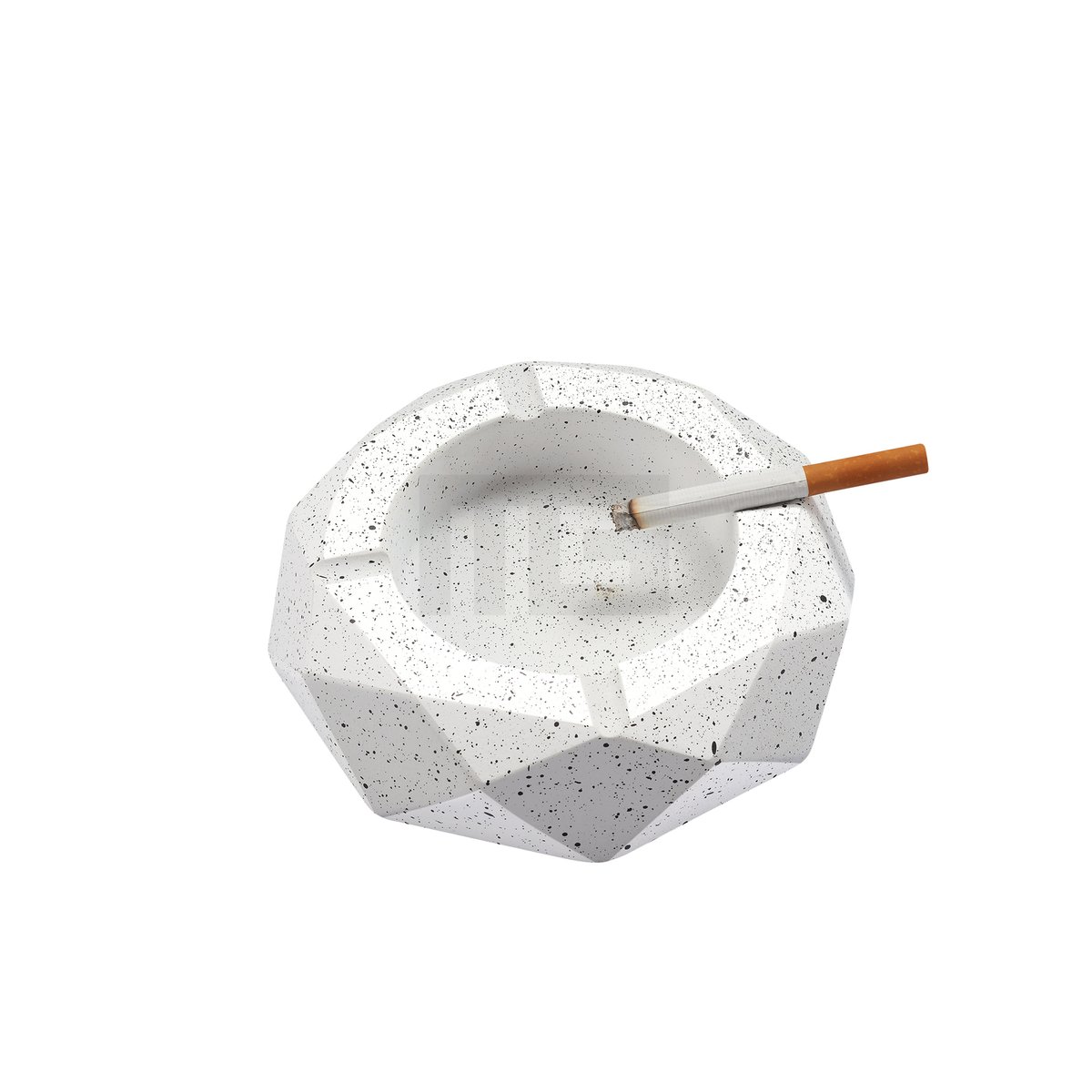 Champ High - Concrete White Aschenbecher  - 15 cm - Beton-Optik in Weiß