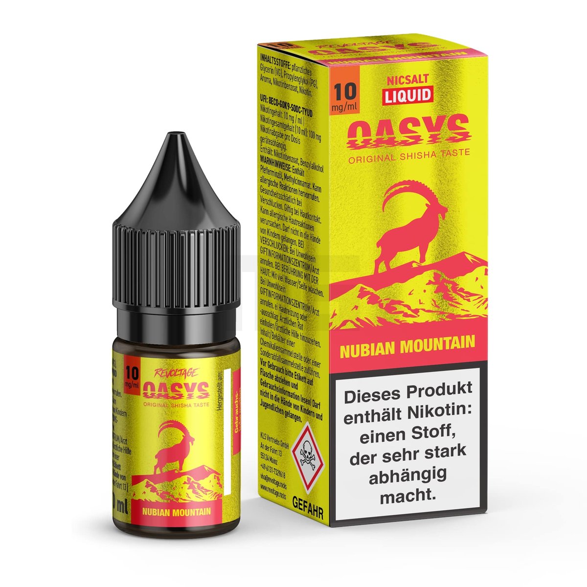 Oasys - Nikotinsalz Liquids - 10ml - Nubian Mountain - 10mg
