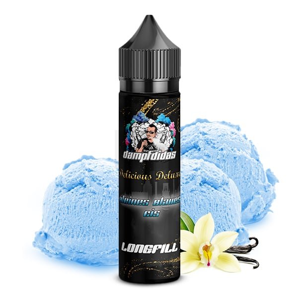 Dampfdidas - Aroma - 10ml - Delicious Deluxe Kleines Blaues Eis | Inhalt : 10ml | Nikotinstärke : 0mg | Paketgröße : 1er Packung