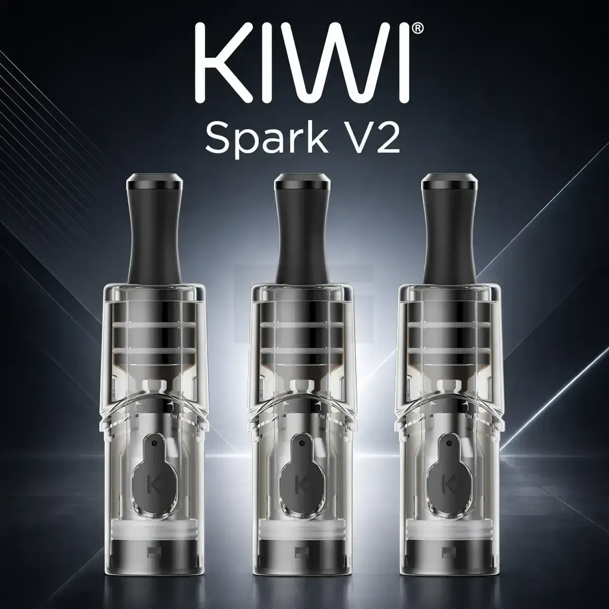 KIWI Spark V2 Pod Tank Verdampfer 3er Paket 2ml 1.2 Ohm KIWI Spark V2 Pod Tank Verdampfer 3er Paket 2ml 1.2 Ohm