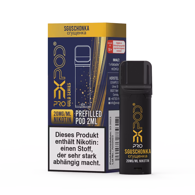 Expod Pro - Prefilled Pod - Gold Series - Sguschonka - 20mg