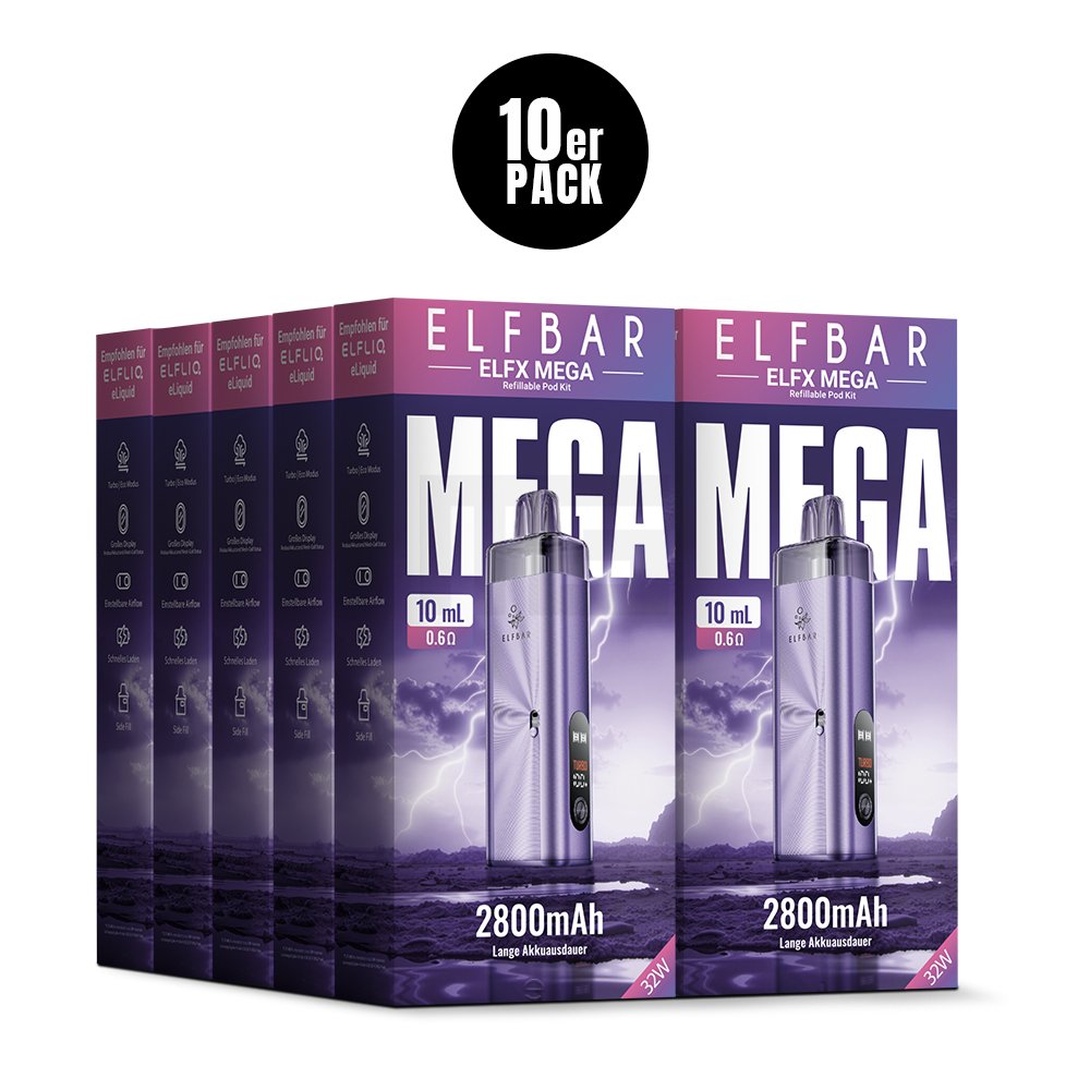 Elfbar - ELFX Mega - Basisgerät - Purple | Paketgröße : 1er Packung Elfbar - ELFX Mega - Basisgerät - Purple | Paketgröße : 1er Packung