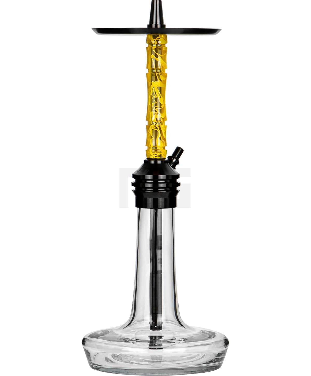 Moze Shisha - Varity Lounge Black - Clear Wavy Yellow