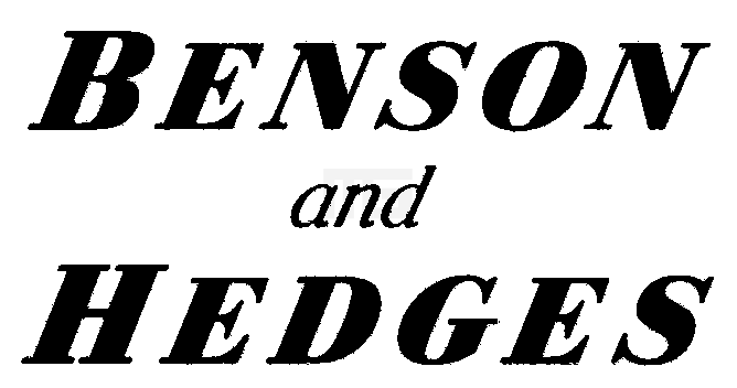 Benson & Hedges Benson & Hedges