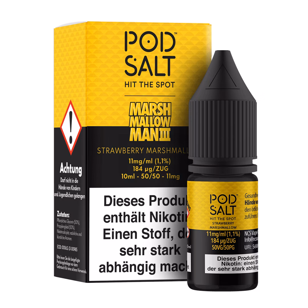 Pod Salt - Fusion - Marshmallow Man 3 - Nikotinsalz-Liquid - 10ml - 11mg