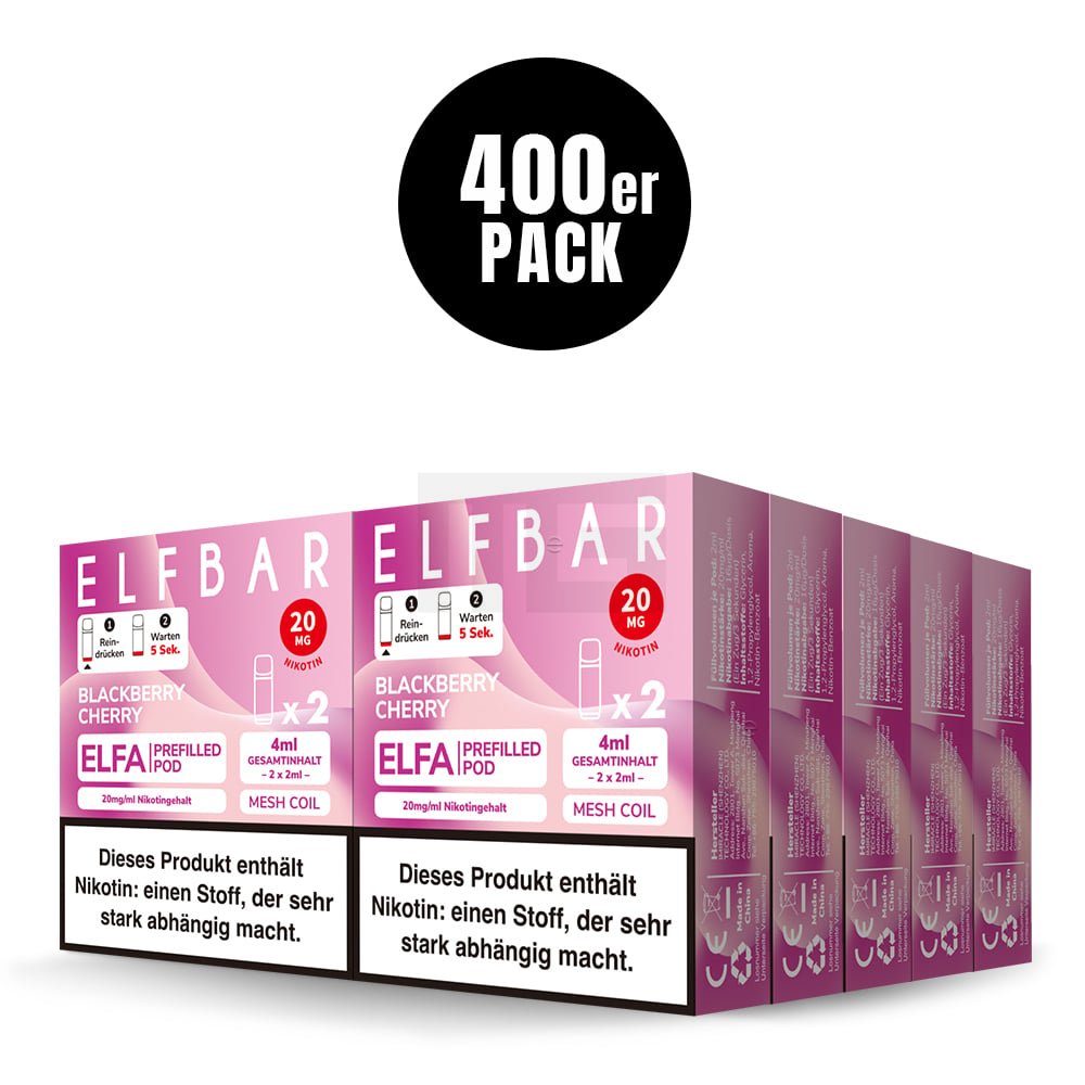 Elfbar - ELFA - Prefilled Pod - 2ml - 2er Pack - Blackberry Cherry - 20mg