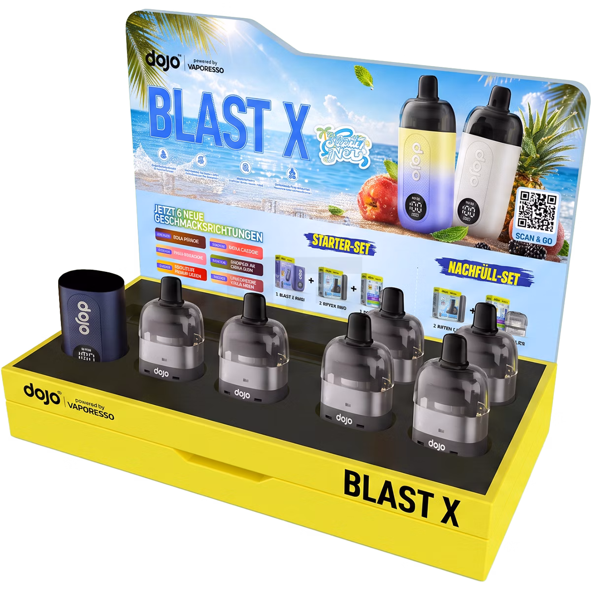Vaporesso - Dojo Blast X - Teststation Acryl - Summer Edition - 2-teilig