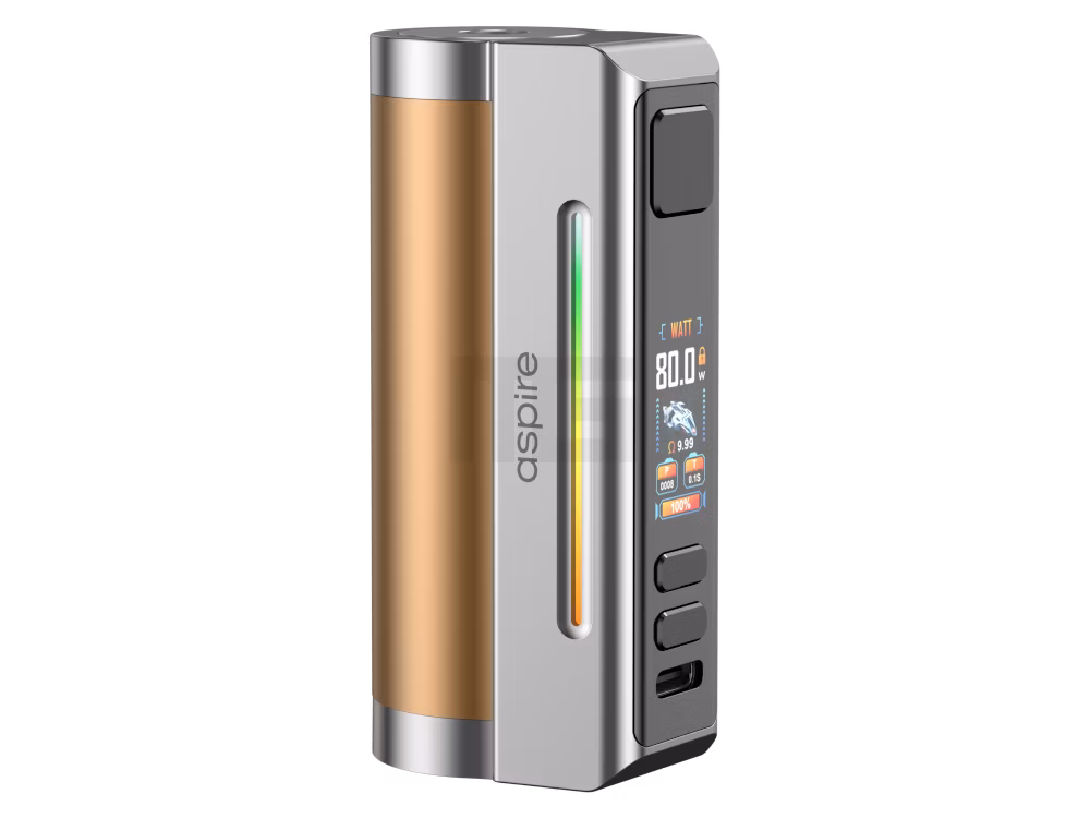 Aspire - Zelos M80 - Akkuträger - 2600 mAh - Gold Silver | Paketgröße : 1er Packung