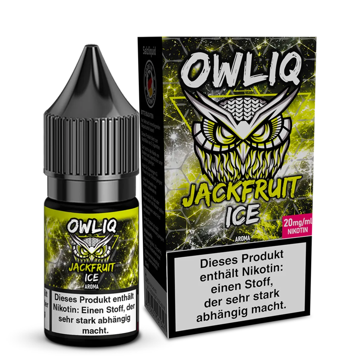 OWL - Owliq - 10ml - Jackfruit Ice | Nikotinsalz-Stärke : 20mg OWL - Owliq - 10ml - Jackfruit Ice | Nikotinsalz-Stärke : 20mg