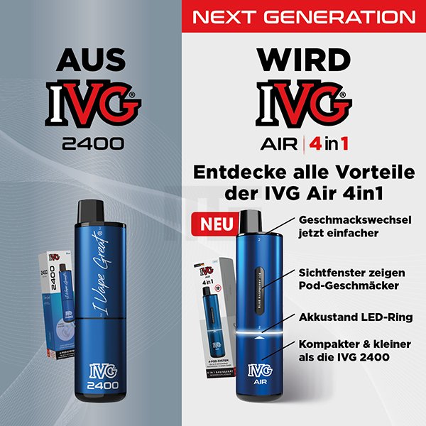 IVG - AIR - 4in1 Basisgerät - Black | Paketgröße : 1er Packung