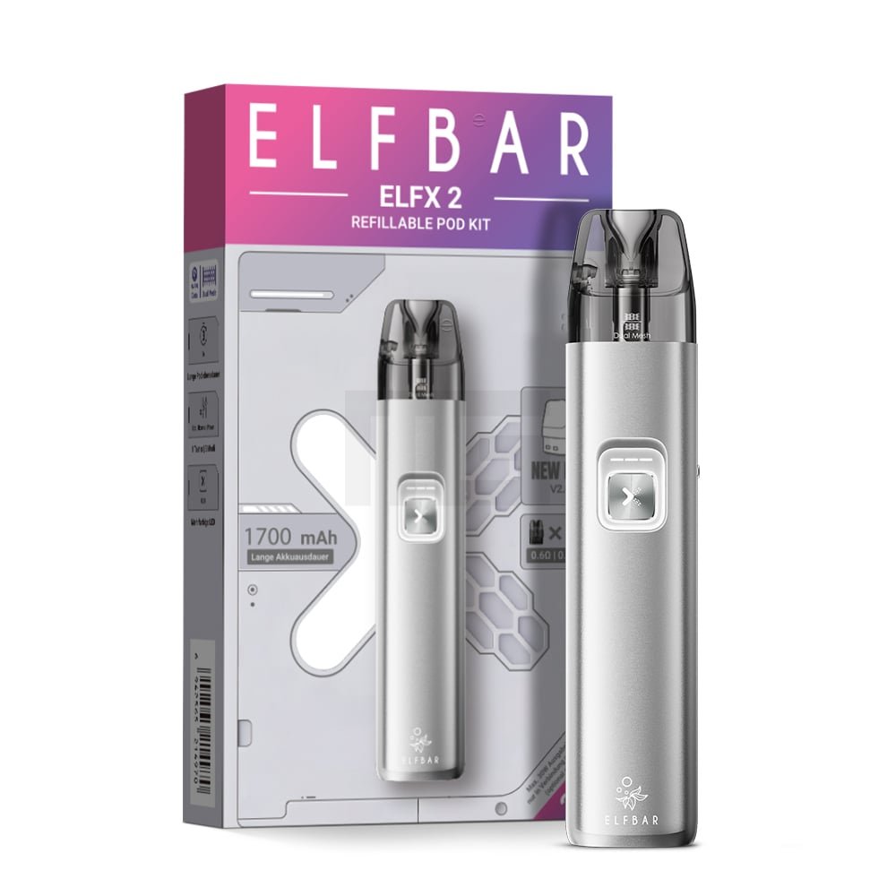 Elfbar - ELFX 2 - Pod Kit - Titanium Silver