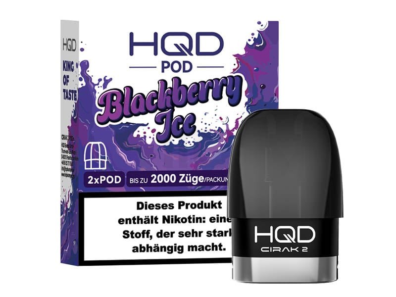 HQD - Cirak 2 - Prefilled Pods - Blackberry Ice - 18mg - 2ml - 2er Pack