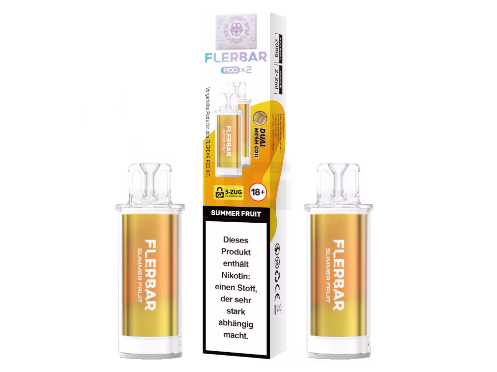 Flerbar - Prefilled Pod - 2ml - 2er Pack - Summer Fruit Flerbar - Prefilled Pod - 2ml - 2er Pack - Summer Fruit