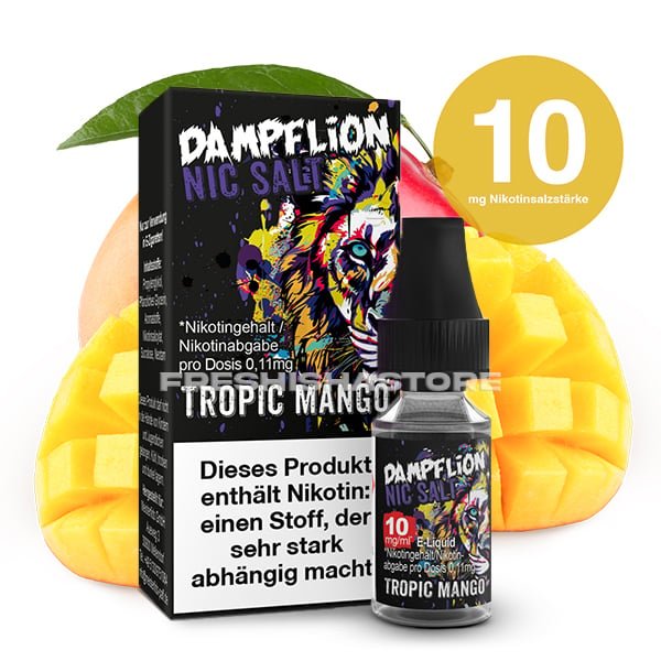 dampflion-intense-tropic-mango-10ml-10mg1 Dampflion - Intense - Tropic Mango - Nikotinsalz Liquid - 10ml - 10mg