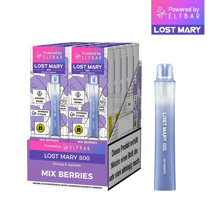 Lost Mary - LM800 - Einweg E-Zigarette - Mix Berries - 20mg