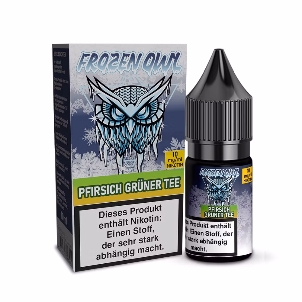 Frozen OWL - Nikotinsalz Liquid - 10ml - Pfirsich Grüner Tee - 10ml - 10mg