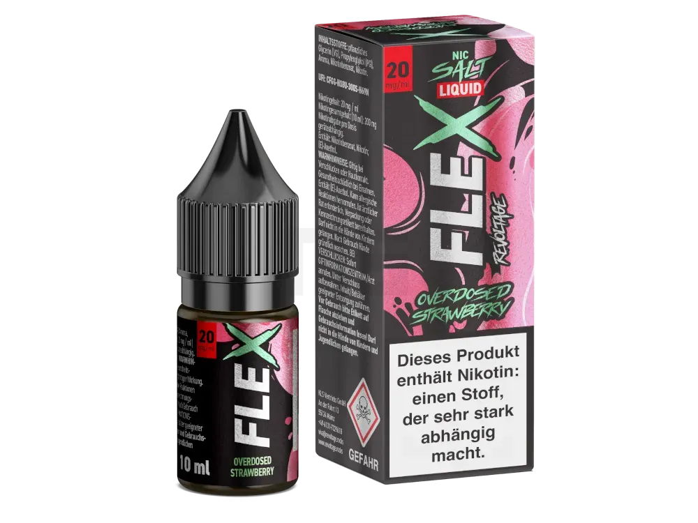 Revoltage - Flex - Nikotinsalzliquid - 10ml - Strawberry - 20mg Revoltage - Flex - Nikotinsalzliquid - 10ml - Strawberry - 20mg