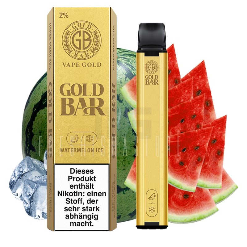 goldbar-einweg-e-zigarette-watermelon-ice-20mg Goldbar - Einweg E - Zigarette - Watermelon Ice - 20mg
