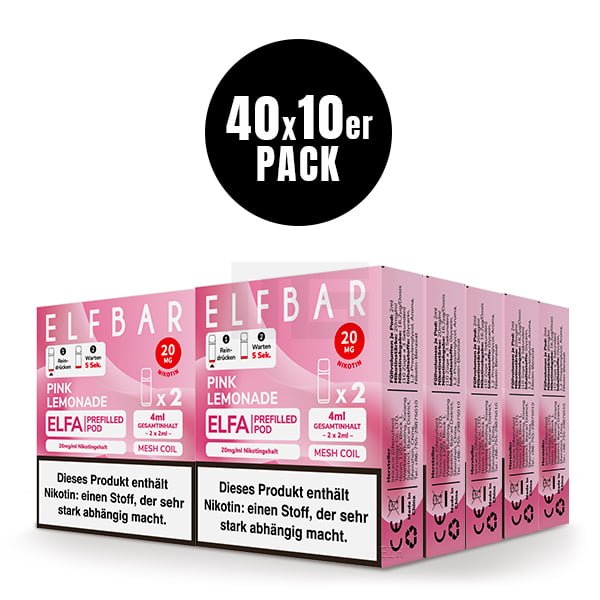 Elfbar - ELFA - Prefilled Pod - 2ml - 2er Pack - Pink Lemonade Elfbar - ELFA - Prefilled Pod - 2ml - 2er Pack - Pink Lemonade