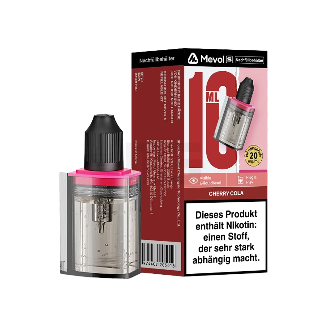 Mevol - S - Nachfüllbehälter - 10ml - Cherry Cola - 20mg