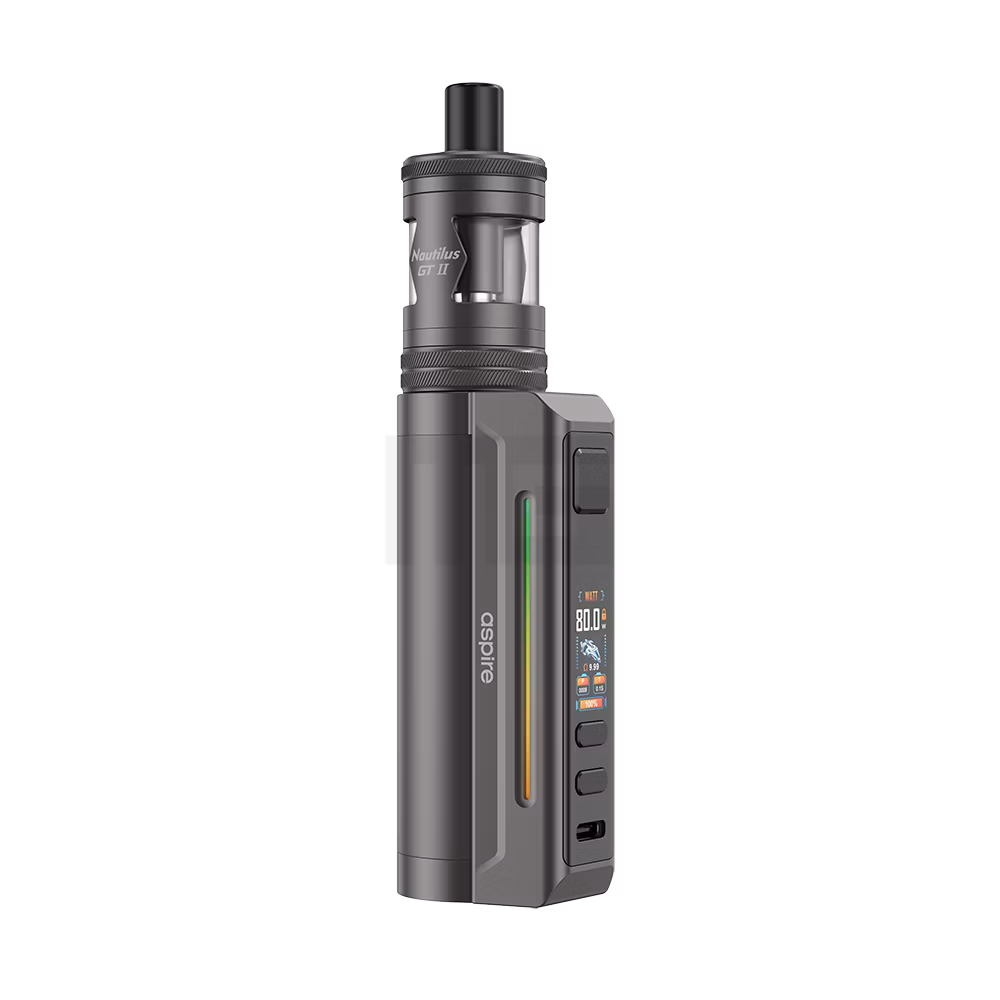 Aspire - Zelos X80 - Pod Kit Akkuträger - Gunmetal Aspire - Zelos X80 - Pod Kit Akkuträger - Gunmetal