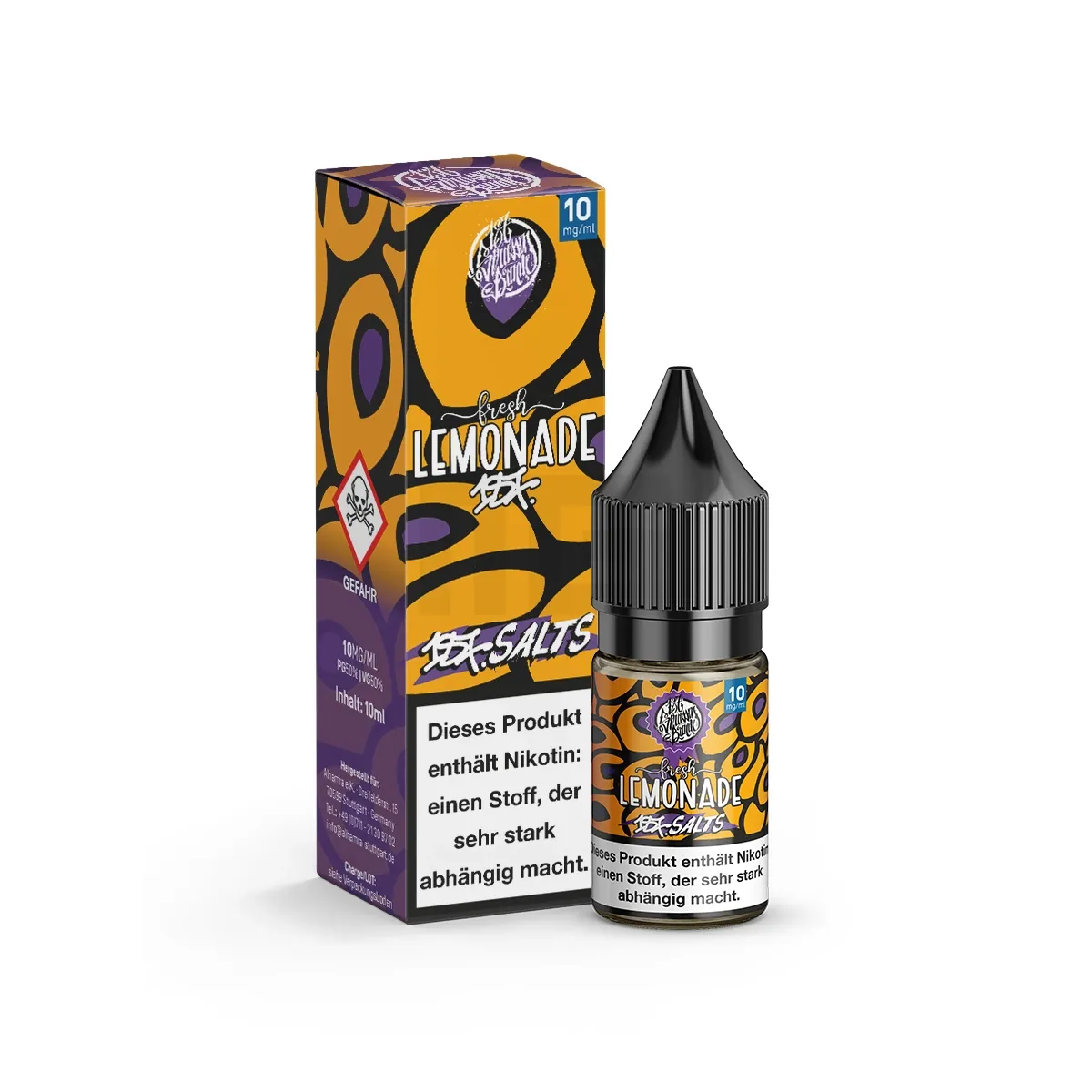 187 Straßenbande - Nikotinsalz-Liquids - 10ml - Fresh Lemonade | Nikotinsalz-Stärke : 10mg | Paketgröße : 1er Packung 187 Straßenbande - Nikotinsalz-Liquids - 10ml - Fresh Lemonade | Nikotinsalz-Stärke : 10mg | Paketgröße : 1er Packung