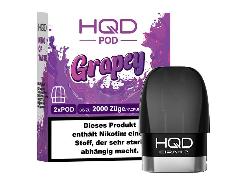 HQD - Cirak 2 - Prefilled Pods - Grapey - 18mg - 2ml - 2er Pack