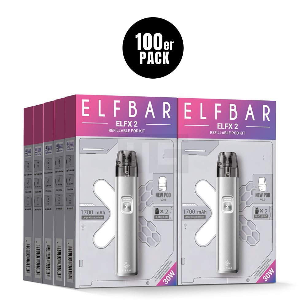 Elfbar - ELFX 2 - Pod Kit - Titanium Silver
