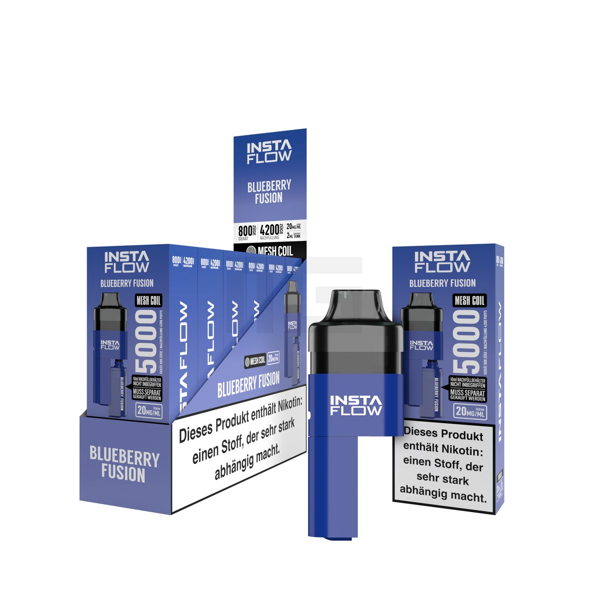 INSTAFLOW 5000 - E-Zigarette - Blueberry Fusion - 2ml - 20mg - CP