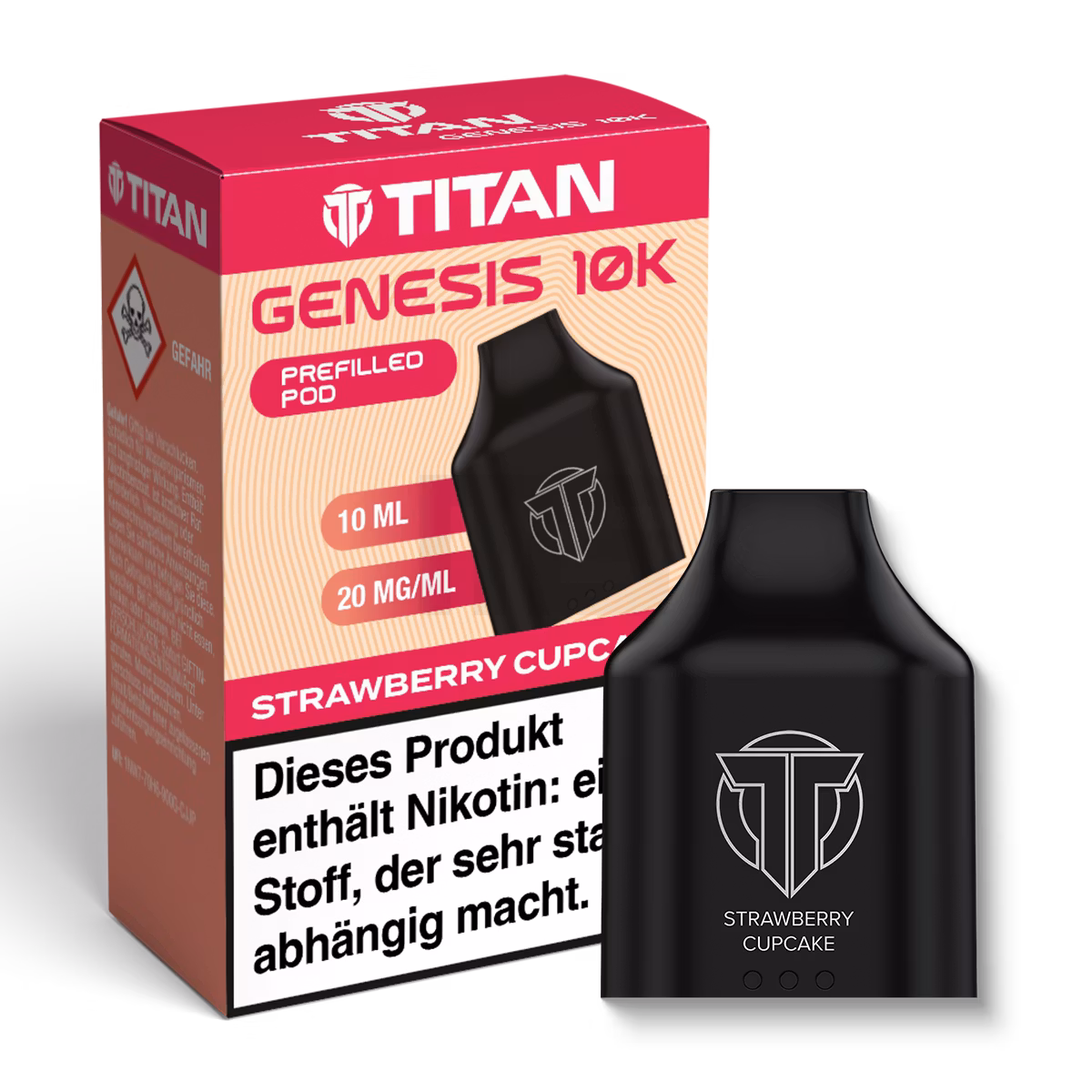 TITAN - Genesis 10K - Nachfüllbehälter - Strawberry Cupcake - 20mg
