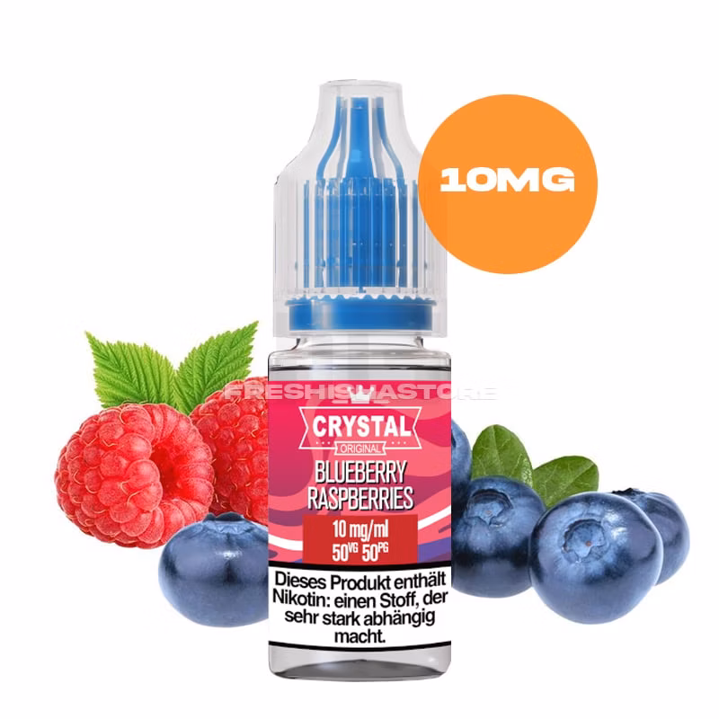 ske-crystal-liquid-blueberry-raspberries-10ml-10mg SKE - Crystal Liquid - Blueberry Raspberries - Nikotinsalz Liquid - 10ml - 10mg