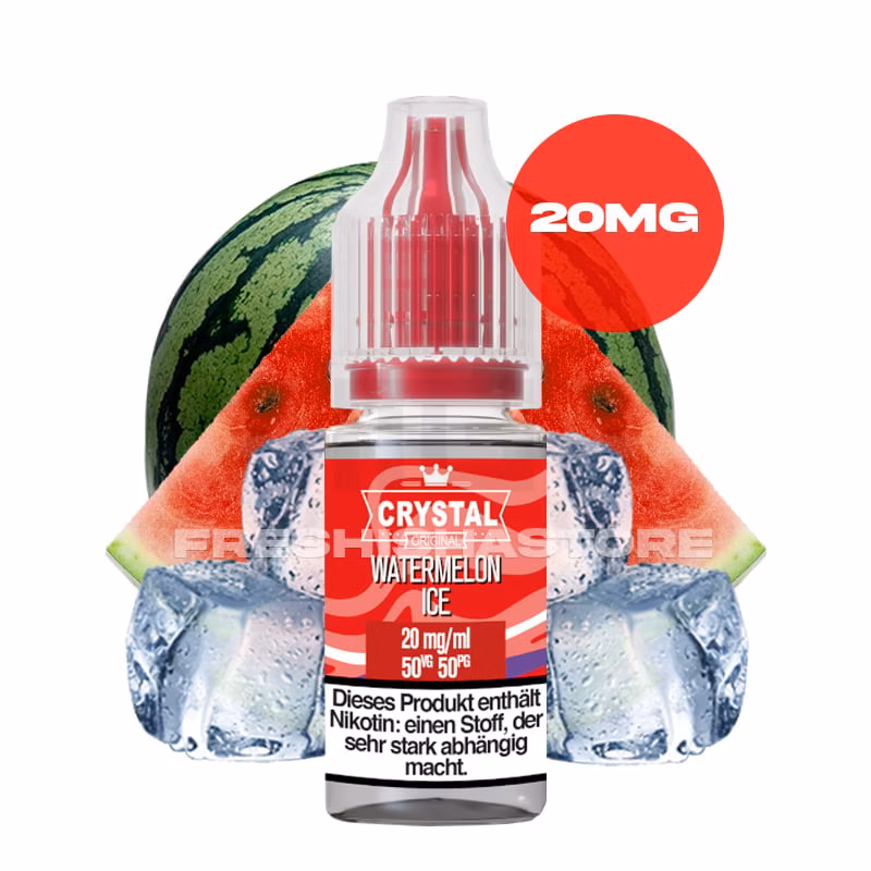 ske-crystal-liquid-watermelon-ice-10ml-20mg SKE - Crystal Liquid - Watermelon Ice - Nikotinsalz Liquid - 10ml - 20mg