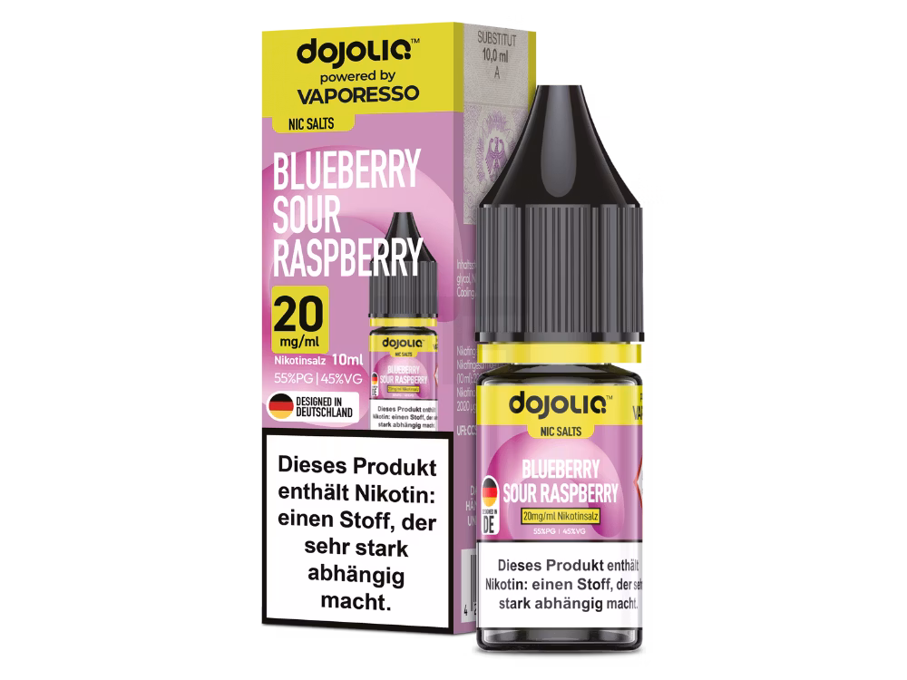 Vaporesso - Dojo - Nikotinsalz-Liquid - 10ml - Blueberry Sour Raspberry - 20mg