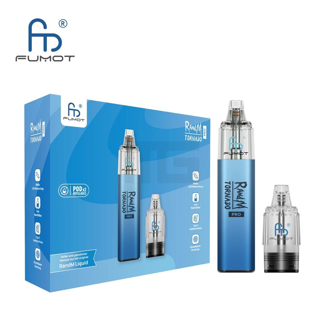 RandM - Tornado Pro - Pod Kit - Blue