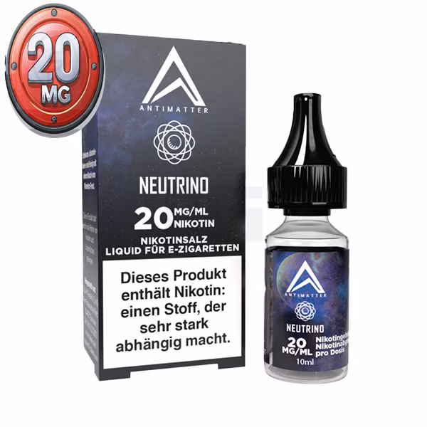 antimatter-neutrino-nikotinsalz-liquid-10ml-20mg-package Antimatter Neutrino Nikotinsalz Liquid 10ml | Schwarze Johannisbeere & Honig