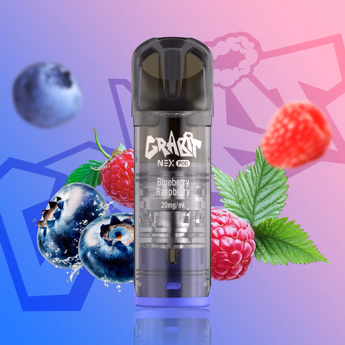 GRABIT - Nex - Prefilled Pod - 2ml - 2er Pack - Blueberry Raspberry