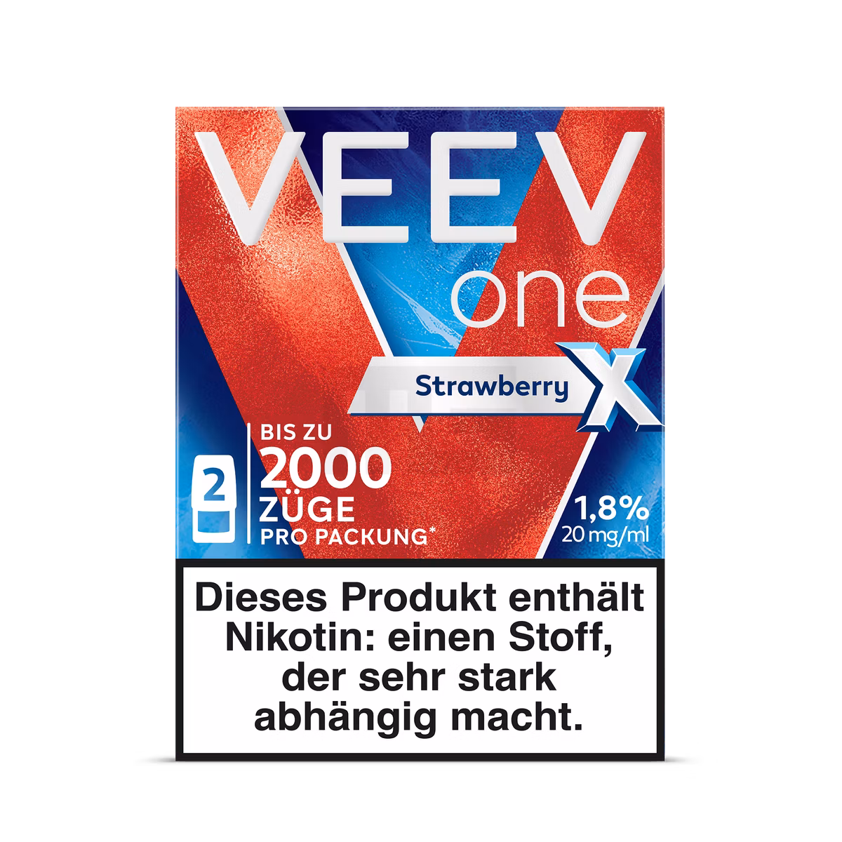 VEEV - ONE - XTRA - Prefilled Pods - 2ml - 20mg - Strawberry