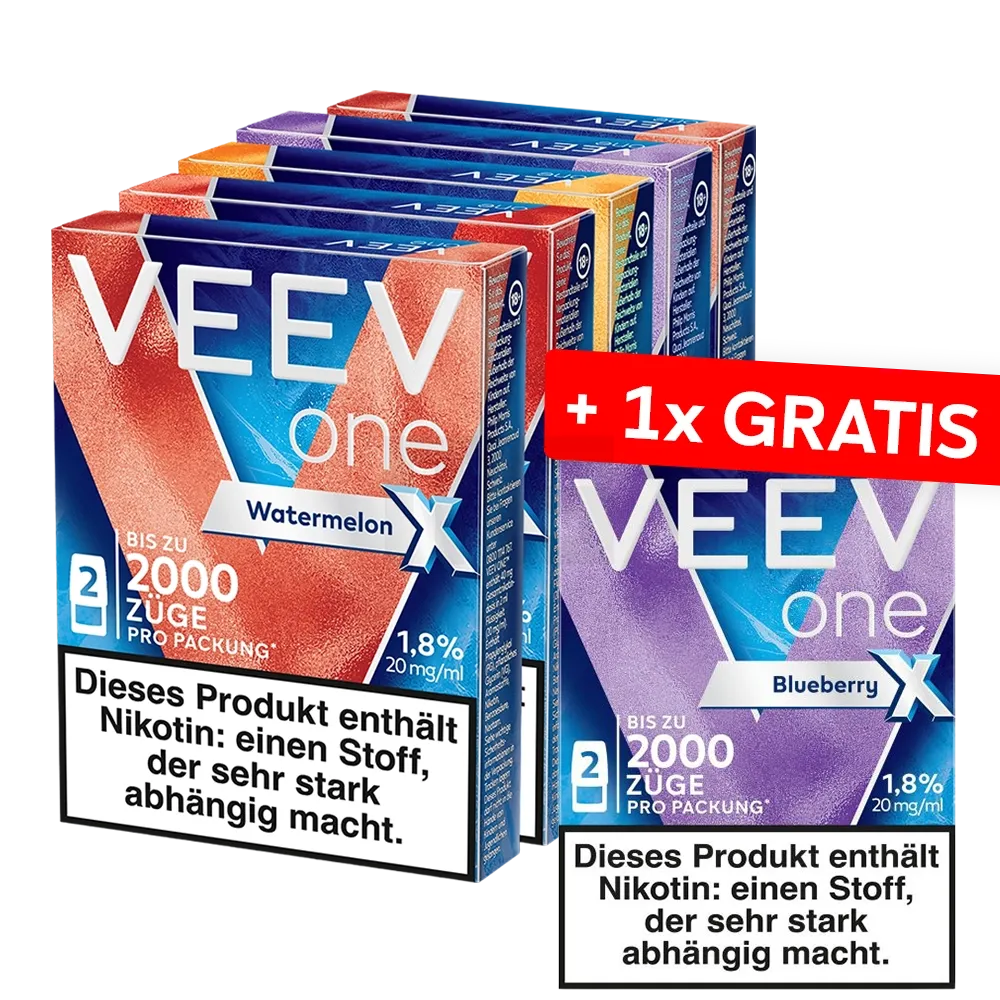 VEEV - ONE XTRA - 5+1 Aktion - Gratis Prefilled Pods