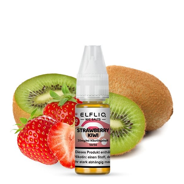 Elfbar - ElfLiq - 10ml - Strawberry Kiwi | Nikotinsalz-Stärke : 20mg Elfbar - ElfLiq - 10ml - Strawberry Kiwi | Nikotinsalz-Stärke : 20mg