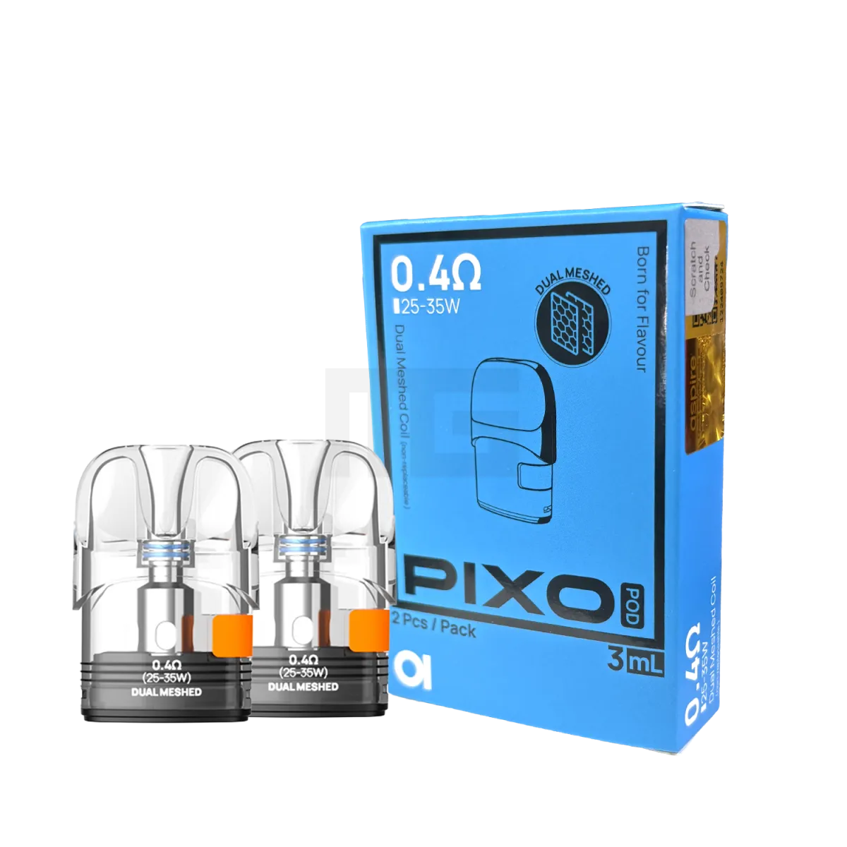 Aspire - Pixo Dual Meshed - Pod Tank Verdampfer - 2er Paket - Side Fill - 0.4 Ohm Aspire - Pixo Dual Meshed - Pod Tank Verdampfer - 2er Paket - Side Fill - 0.4 Ohm