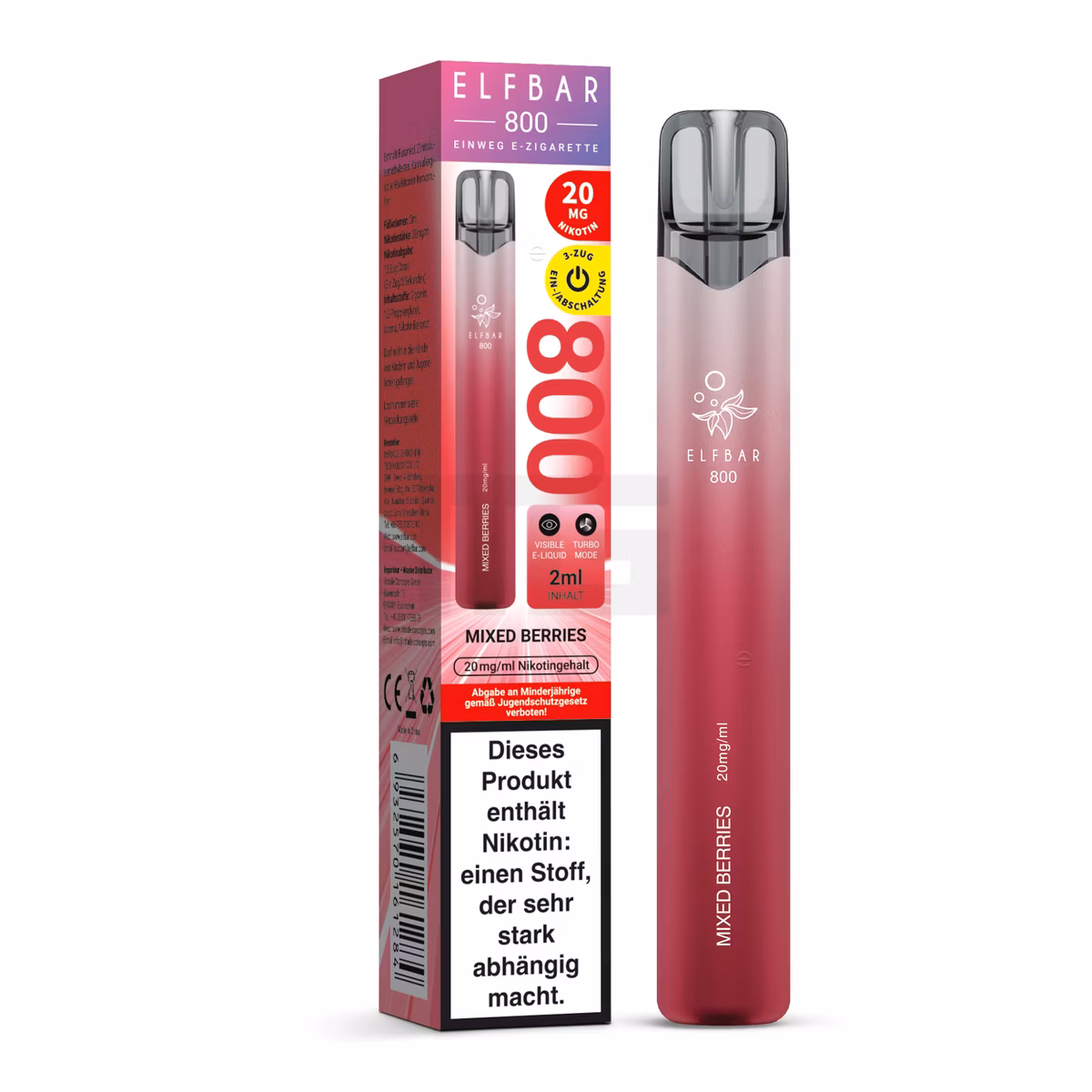 Elfbar - 800 - Einweg E-Zigarette - 20mg - CP - Mixed Berries