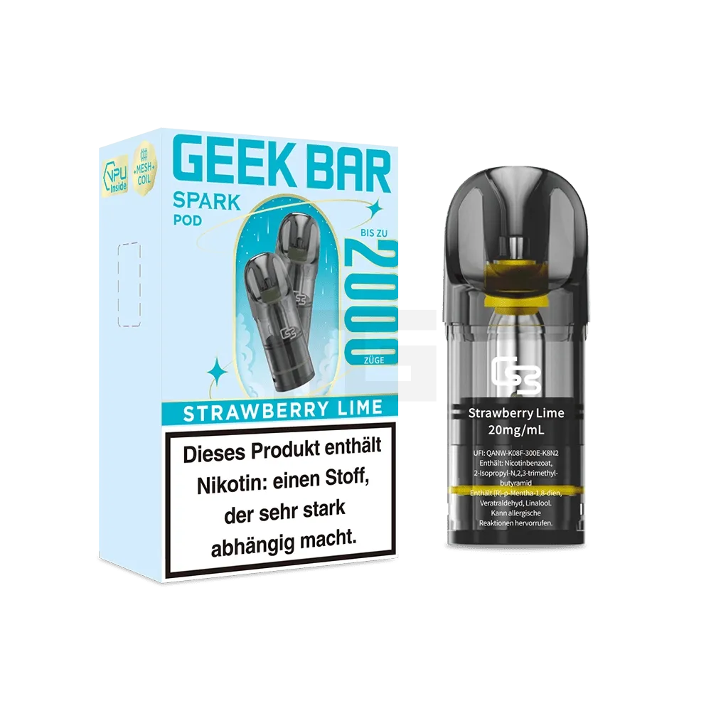 Geek Bar Spark Prefilled Pods Strawberry Lime 20mg 2ml Geek Bar Spark Prefilled Pods Strawberry Lime 20mg 2ml