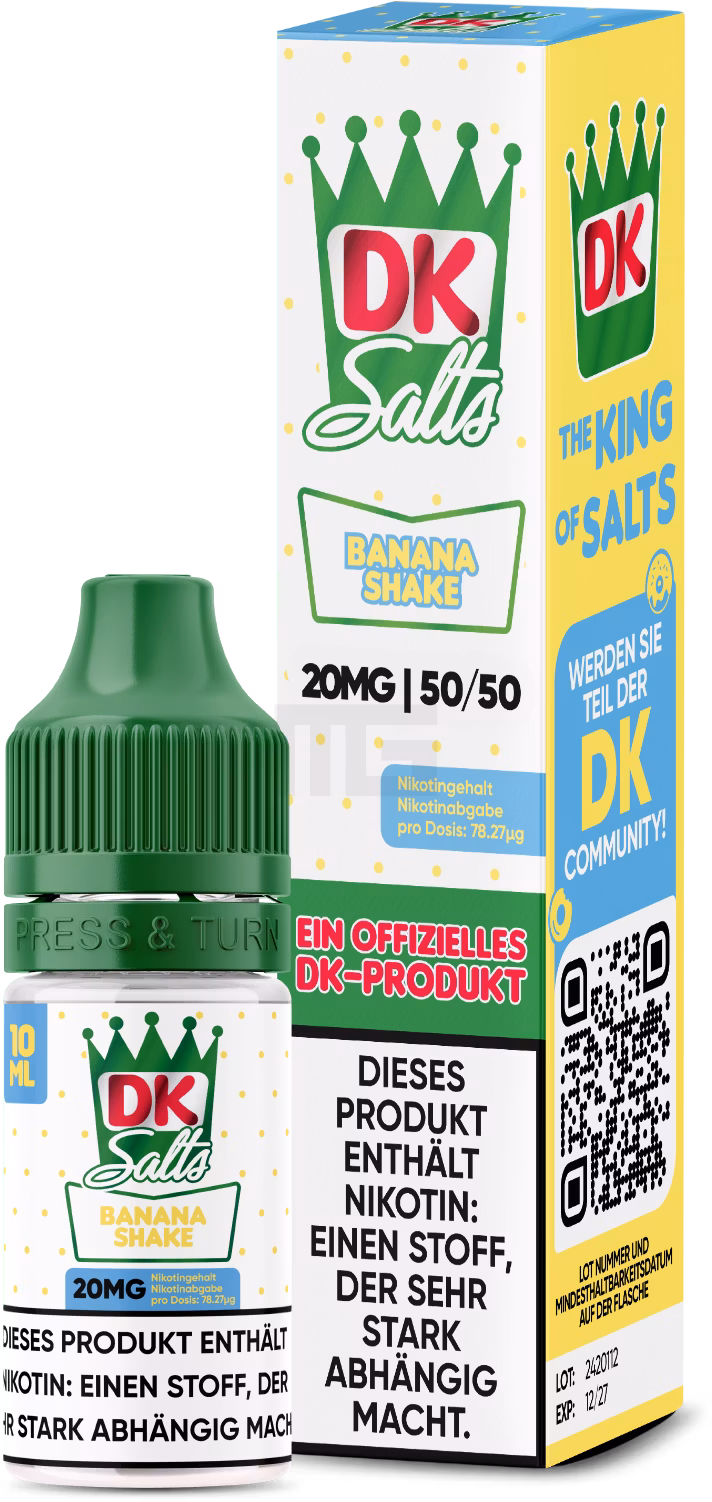 DK Salts - Nikotinsalz-Liquid - 10ml - Banana Shake - 20mg