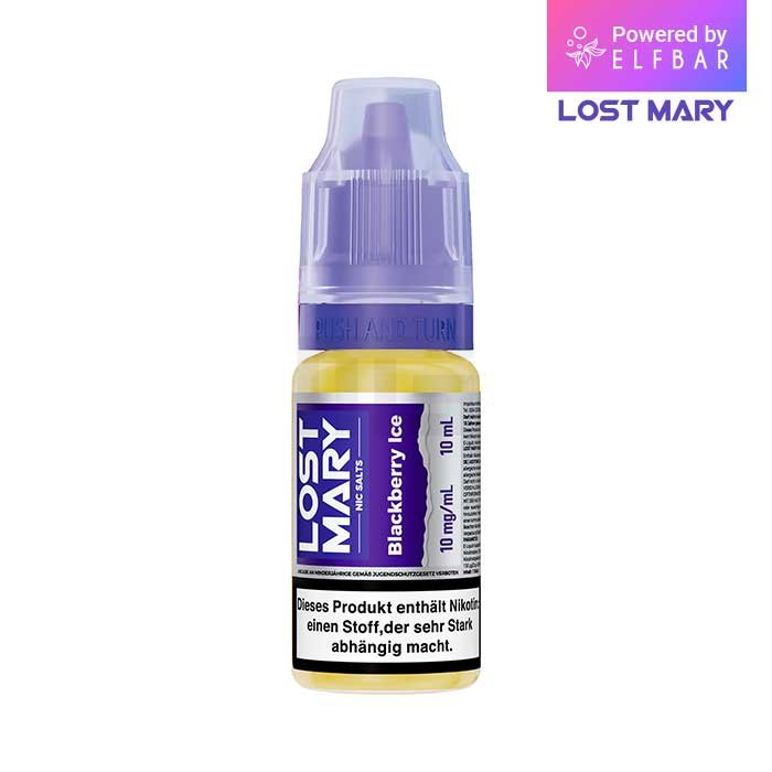 Lost Mary Nikotinsalz-Liquid - Blackberry Ice | Nikotinsalz-Stärke : 10mg Lost Mary Nikotinsalz-Liquid - Blackberry Ice | Nikotinsalz-Stärke : 10mg