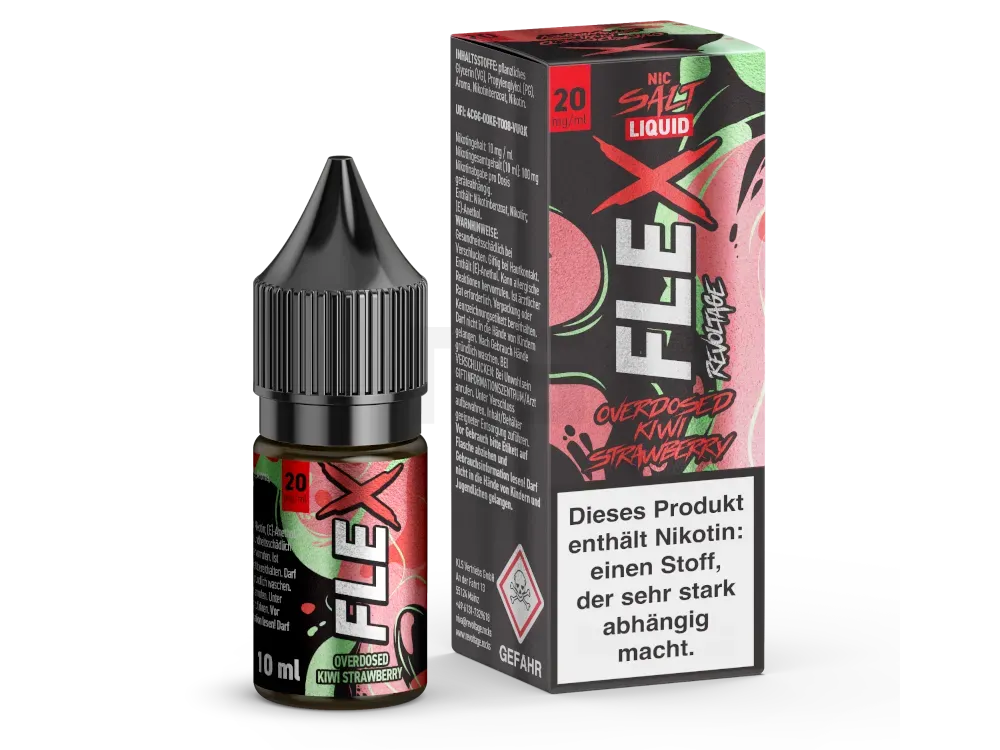 Revoltage - Flex - Nikotinsalzliquid - 10ml - Kiwi Strawberry - 20mg Revoltage - Flex - Nikotinsalzliquid - 10ml - Kiwi Strawberry - 20mg
