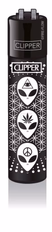 Clipper - Feuerzeug - 420 ALIENS #2 - 4v4 - wiederverwendbar