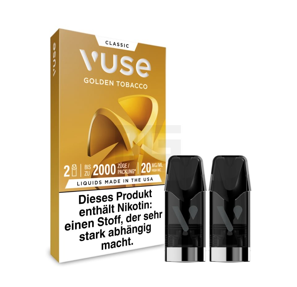 Vuse - Prefilled Pods - Golden Tobacco | Nikotinsalz-Stärke : 20mg
